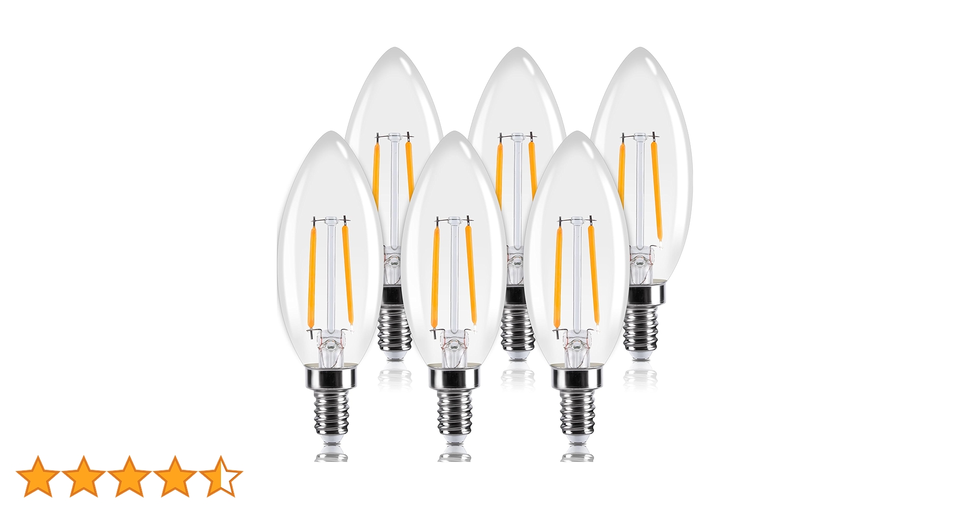 Amazon | Tengyuan シャンデリア電球 LED 25W形相当 E12口金 2W